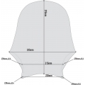GIVI Parts Givi Universal Screen, Light Smoke, dim. HxW 29,5x34 cm, fitting kit not included | A201 | givi_A201 | euronetbike-net