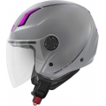 GIVI Parts Givi Jet helmet 11.7 SOLID COLOR LADY Matte Silver/Fuchsia, Size 57/M | H117BG77957 | givi_H117BG77957 | euronetbike-net