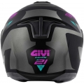 GIVI Parts Givi Flip-up helmet X.21 EVO NUMBER LADY Matte Black/Titanium/Pink, Size 54/XS | HX21RNBBP54 | givi_HX21RNBBP54 | euronetbike-net