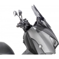 GIVI Parts Givi Windscreen for Yamaha X-Max 125 18-, X-Max 300, X-Max 400 18- color Smoke, dim. HxW 43,5x43,5 cm, low profile sport screen, fits oe headlight fairing | D2136S | givi_D2136S | euronetbike-net