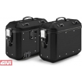 GIVI Parts Givi Trekker 36 Dolomiti aluminum case set Monokey black, 36 L volume | DLMK36BPACK2 | givi_DLMK36BPACK2 | euronetbike-net