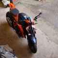 Pyramid Plastics parts Pyramid Plastics Fly Screen | Gloss Orange & Matte Blue | KTM 1290 Superduke R 2020> | 29700D | pyr_29700D | euronetbike-net