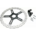 Arlen Ness Arlen Ness 15" Big Brake Jagged Floating Rotor Kit Chrome | 300-042 | aness_300-042 | euronetbike-net