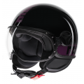 MOMO DESIGN MOMO DESIGN HELMET FGTR CLASSIC MOMODESIGN E2206, STRIPES BLACK/FUCSIA | 21184A7001011 | momo_21184A7001-011-M | euronetbike-net