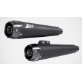 Zard exhaust Zard Black Stainless Racing 2>2 Slip-Ons Alu End Cap | ZHD008S10SAR-B | zar_ZHD008S10SAR-B | euronetbike-net