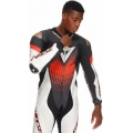 Dainese wear Dainese LAGUNA SECA 6 PERF 1PC LEATHER SUIT, BLACK/WHITE/RED-FLUO | 2015100061-N32 | dai_2015100061-N32_48 | euronetbike-net