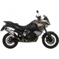 Leovince Leovince LV ONE EVO SLIP-ON, STAINLESS STEEL, CARBON FIBER End Cap E*-Approved for KTM 1050 ADVENTURE (2015-2016) | 14159E | leo_14159E | euronetbike-net