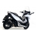 Arrow ARROW HONDA FORZA 300'18 HOMOLOGATED ALUMINIUM DARK URBAN SILENCER WITH BLACK STAINLESS STEEL END CAP FOR ARROW LINK PIPE | 53530ANN | arr_53530ANN | euronetbike-net