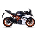 Arrow ARROW KTM RC 390 '17 HOMOLOGATED THUNDER ALUMINIUM DARK SILENCER WITH CARBON END CAP FOR ARROW LINK PIPE | 71860AKN | arr_71860AKN | euronetbike-net