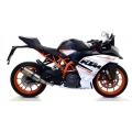 Arrow ARROW KTM RC 390 '17 HOMOLOGATED THUNDER TITANIUM SILENCER WITH CARBON END CAP FOR ARROW LINK PIPE | 71860PK | arr_71860PK | euronetbike-net