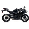 Arrow ARROW KAWASAKI NINJA 400 '18 HOMOLOGATED NICHROM X-KONE SILENCER WITH WELDED LINK PIPE AND CARBON END CAP | 71874XKI | arr_71874XKI | euronetbike-net