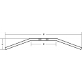 Fehling carriers & handlebars Fehling Drag-Bar, 635 mm width | 7088 L D 2 | feh_7088 | euronetbike-net