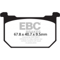 EBC brakes EBC-Brakes British Made KevlarÂ® Organic FA Series Brake Pads to fit Front Left | ebc_FA068 | euronetbike-net