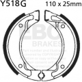 EBC brakes EBC-Brakes Motorcycle Grooved Replacement Brake Shoes to fit Front Left | ebc_Y518G | euronetbike-net