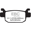 EBC brakes EBC-Brakes SFA Series Scooter Organic Pads to fit Rear Left | ebc_SFA415 | euronetbike-net