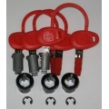 GIVI Parts GIVI Same End Lock Lock Set, 3-Fold | Z180 | givi_Z180 | euronetbike-net