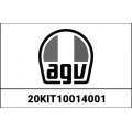 AGV AGV FRONT VENT COMPACT ST/COMPACT/NUMO/NUMO EVO ST, BLACK | 20KIT10014001 | agv_20KIT10014-001 | euronetbike-net
