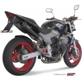 Mivv silencers Mivv SPORT X-cone SLIP-ON Muffler BLACK STAINLESS STEEL for HONDA HORNET 600 2003 - 2006 EC approved Catalyzer is included | H.020.LC3B | mivv_H020LC3B | euronetbike-net