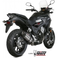 Mivv silencers Mivv SPORT SUONO SLIP-ON Muffler STAINLESS STEEL for HONDA CB 500 X 2017 ECE approved (Euro4) | H.067.L7 | mivv_H067L7 | euronetbike-net