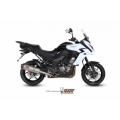 Mivv silencers Mivv SPORT OVAL SLIP-ON Muffler TITANIUM WITH CARBON CAP for KAWASAKI Versys 1000 2015 - 2018 EC approved (Euro3/Euro4) | K.040.LNC | mivv_K040LNC | euronetbike-net