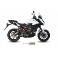 Mivv silencers Mivv SPORT OVAL Imp. compl./Full sys. 2x1 CARBON WITH CARBON CAP for KAWASAKI Versys 650 2015 EC approved (Euro3/Euro4) Catalyzer is included | K.041.L3C | mivv_K041L3C | euronetbike-net