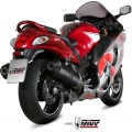 Mivv silencers Mivv SPORT OVAL 2 SLIP-ON Muffler CARBON WITH CARBON CAP for SUZUKI GSX-R 1300 HAYABUSA 2008 ECE approved (Euro3/Euro4) | S.052.LEC | mivv_S052LEC | euronetbike-net