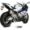 Mivv silencers Mivv POWER STEEL SPEED EDGE Imp. compl./Full sys. 4x2x1 STAINLESS STEEL for BMW S 1000 RR 2015 - 2016 NOT approved | X.BW.0003.SRX | mivv_XBW0003SRX | euronetbike-net