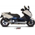 Mivv silencers Mivv SPORT SUONO Imp. compl./Full sys. 2x1 BLACK STAINLESS STEEL for YAMAHA T-MAX 500 2001 - 2007 EC approved | Y.018.L9 | mivv_Y018L9 | euronetbike-net