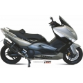 Mivv silencers Mivv SPORT SUONO Imp. compl./Full sys. 2x1 BLACK STAINLESS STEEL for YAMAHA T-MAX 500 2008 - 2011 EC approved | Y.028.L9 | mivv_Y028L9 | euronetbike-net