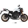 Mivv silencers Mivv SPORT SUONO SLIP-ON Muffler BLACK STAINLESS STEEL for YAMAHA FZ8 / FAZER 8 2010 - 2016 EC approved | Y.033.L9 | mivv_Y033L9 | euronetbike-net