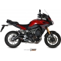 Mivv silencers Mivv SPORT OVAL Imp. compl./Full sys. 3x1 CARBON WITH CARBON CAP for YAMAHA Tracer 900 2015 ECE approved (Euro3/Euro4) Catalyzer is included | Y.049.L3C | mivv_Y049L3C | euronetbike-net