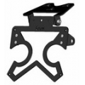Ermax Ermax sup03 plate holder large model ermax aluminium black adjustable with blinkers holder | 900518003 | erm_900518003 | euronetbike-net