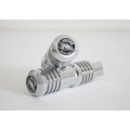 Falcon FALCON Round Style passenger footrest ,silver | 65401021 | fal_65401021 | euronetbike-net
