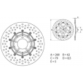 Brembo BREMBO Oro Brake Disc Round Fix | 68B407B1 | brem_68B407B1 | euronetbike-net