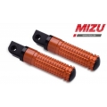 MIZU Mizu Race passenger's footpeg, including ABE, Black/Orange | 409SO1120025 | mizu_409SO1120025 | euronetbike-net