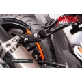 MIZU Mizu Flex Race passenger's footpeg, including ABE, Black/Black | 409SS2220033 | mizu_409SS2220033 | euronetbike-net