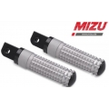 MIZU Mizu Race passenger's footpeg, including ABE, Black/Silver | 409ST1120036 | mizu_409ST1120036 | euronetbike-net
