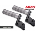 MIZU Mizu Flex Race passenger's footpeg, including ABE, Black/Silver | 409ST3320003 | mizu_409ST3320003 | euronetbike-net