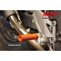 MIZU Mizu Flex Race driver's footpeg, including ABE, Silver/Orange | 409TO2210007 | mizu_409TO2210007 | euronetbike-net