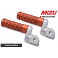 MIZU Mizu Flex Race passenger's footpeg, including ABE, Silver/Orange | 409TO2220022 | mizu_409TO2220022 | euronetbike-net