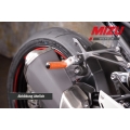 MIZU Mizu Flex Race passenger's footpeg, including ABE, Silver/Orange | 409TO3320025 | mizu_409TO3320025 | euronetbike-net