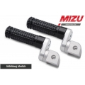MIZU Mizu Flex Race driver's footpeg, including ABE, Silver/Black | 409TS2210006 | mizu_409TS2210006 | euronetbike-net