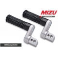 MIZU Mizu Flex Race driver's footpeg, including ABE, Silver/Black | 409TS3310028 | mizu_409TS3310028 | euronetbike-net