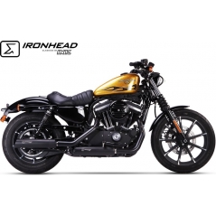 IXIL IXIL Slip On Exhaust (Lower Muffler) - Ironhead Round Black | HD 1009 SB | ixil_HD_1009_SB | euronetbike-net
