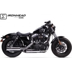 IXIL IXIL Slip On Exhaust (Lower Muffler) - Ironhead Round Chrome | HD 1009 SC | ixil_HD_1009_SC | euronetbike-net