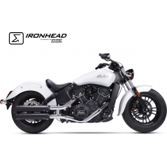 IXIL IXIL Slip On Exhaust (Lower Muffler) - Ironhead Round Black | HI 2002 SB | ixil_HI_2002_SB | euronetbike-net