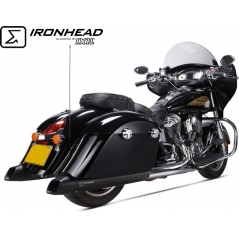 IXIL IXIL Slip On Exhaust (Left Muffler) - Ironhead Round Black | HI 2017 SB | ixil_HI_2017_SB | euronetbike-net