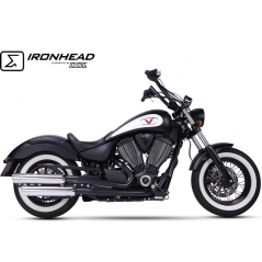 IXIL IXIL Slip On Exhaust (Lower Muffler) - Ironhead Round Chrome | HV 3002 SC | ixil_HV_3002_SC | euronetbike-net
