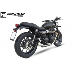 IXIL IXIL Slip On Exhaust (Right Muffler) - Ironhead Conical Matt Inox | OT 460 SS | ixil_OT_460_SS | euronetbike-net