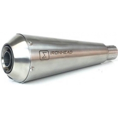 IXIL IXIL Slip On Exhaust (Right Muffler) - Ironhead Conical Matt Inox | OT 464 SS | ixil_OT_464_SS | euronetbike-net